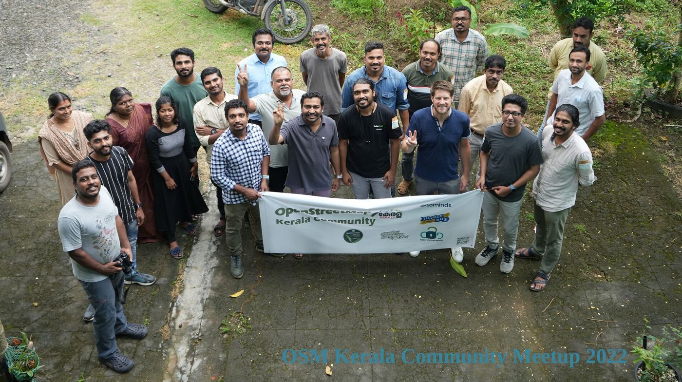 OSM Kerala Community Meetup 2022 group photo, Ernakulam