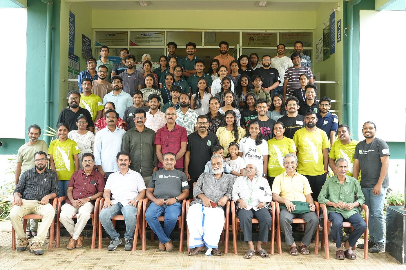State of the Map Kerala 2025 group photo, Kannur